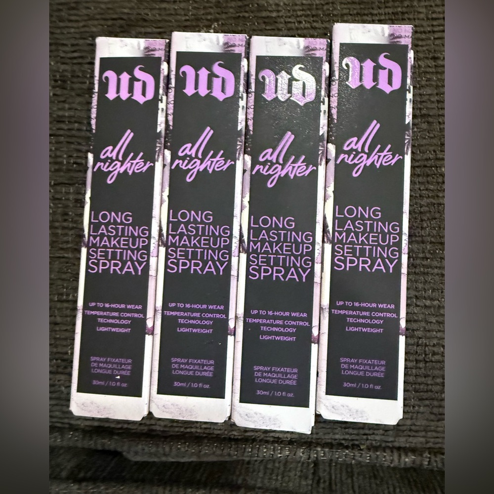 4!! Urban Decay All Nighter Long-Lasting Makeup Setting Sprays - 1.0 fl oz